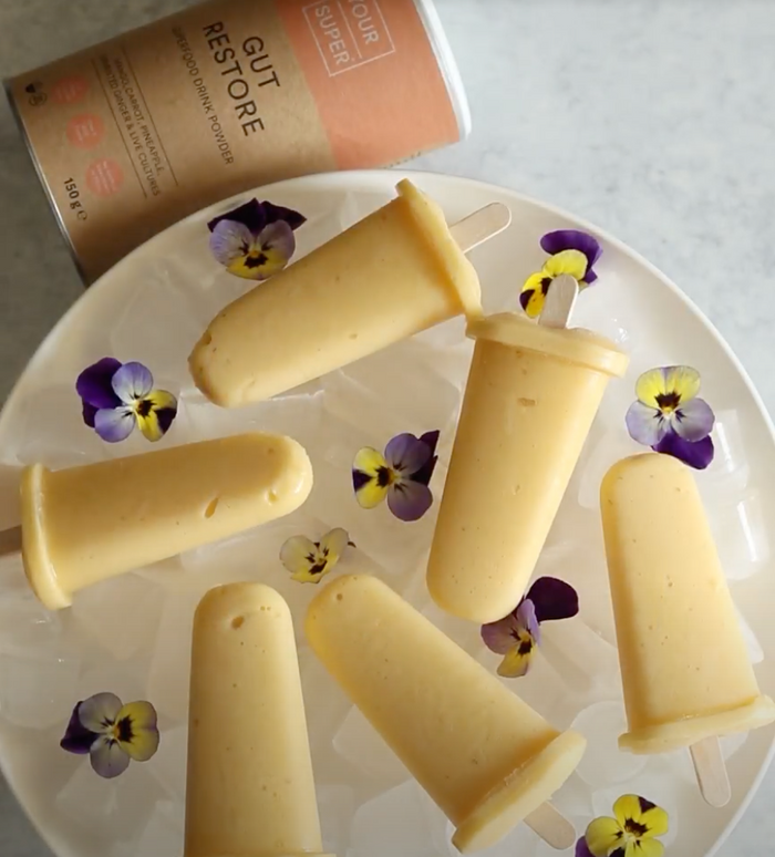 Homemade Mango Pineapple Popsicles